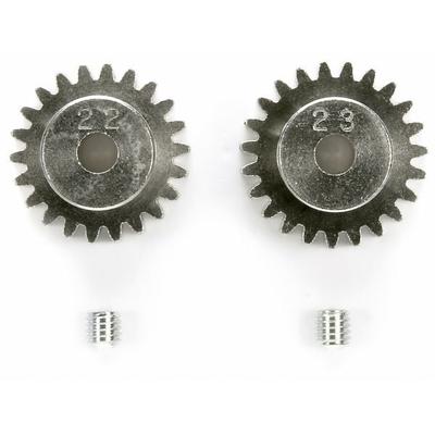 Tamiya 50357 Ersatzteil Alu Motorritzel 22/23 Zähne M0,6/48dp