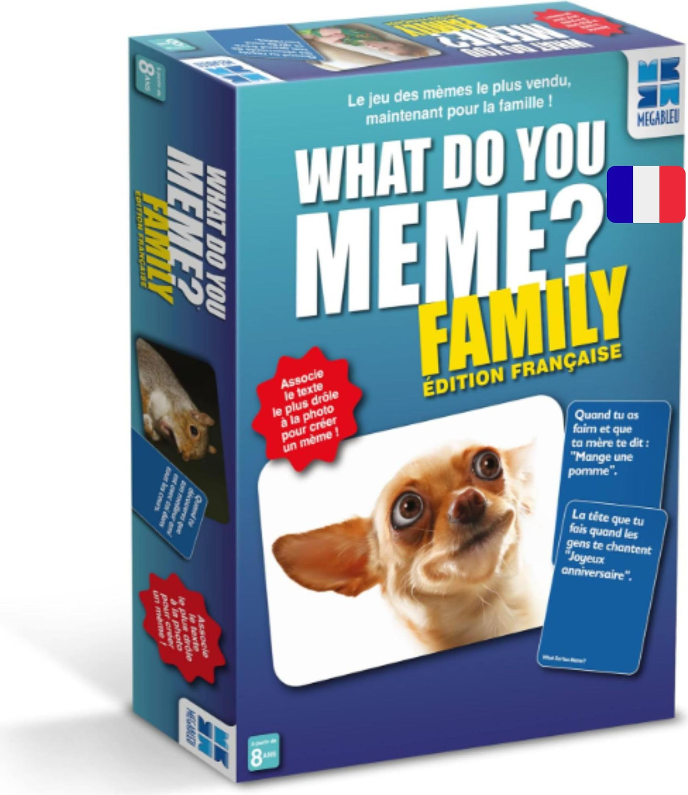 MEGABLEU What Do You Meme? Kaartspel Familie-editie voor 8 jaar en ouder