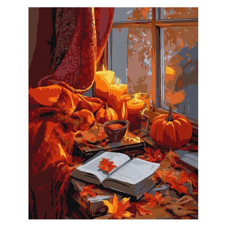 Ideyka Malen nach Zahlen Herbst im Herzen 40 x 50 cm (KHO6417)