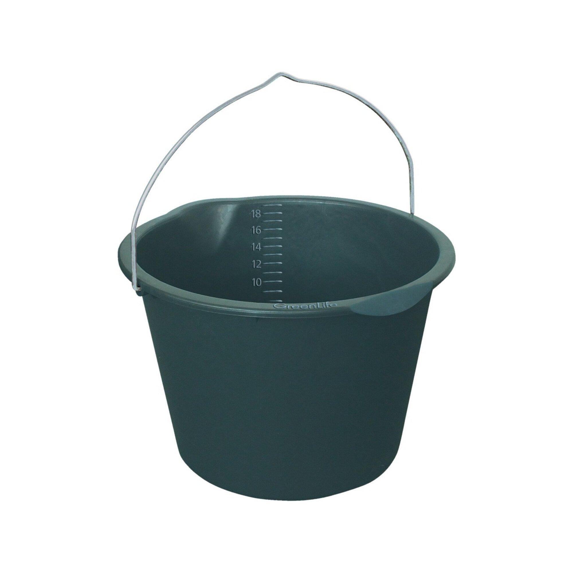 Eimer mit Tülle, 20 Liter schwarz ; greenlife (G0000504)