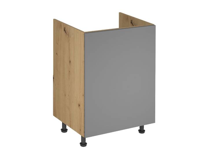 Spülenunterschrank D60Z P/L – Beige – Push-to-Open Mechanismus