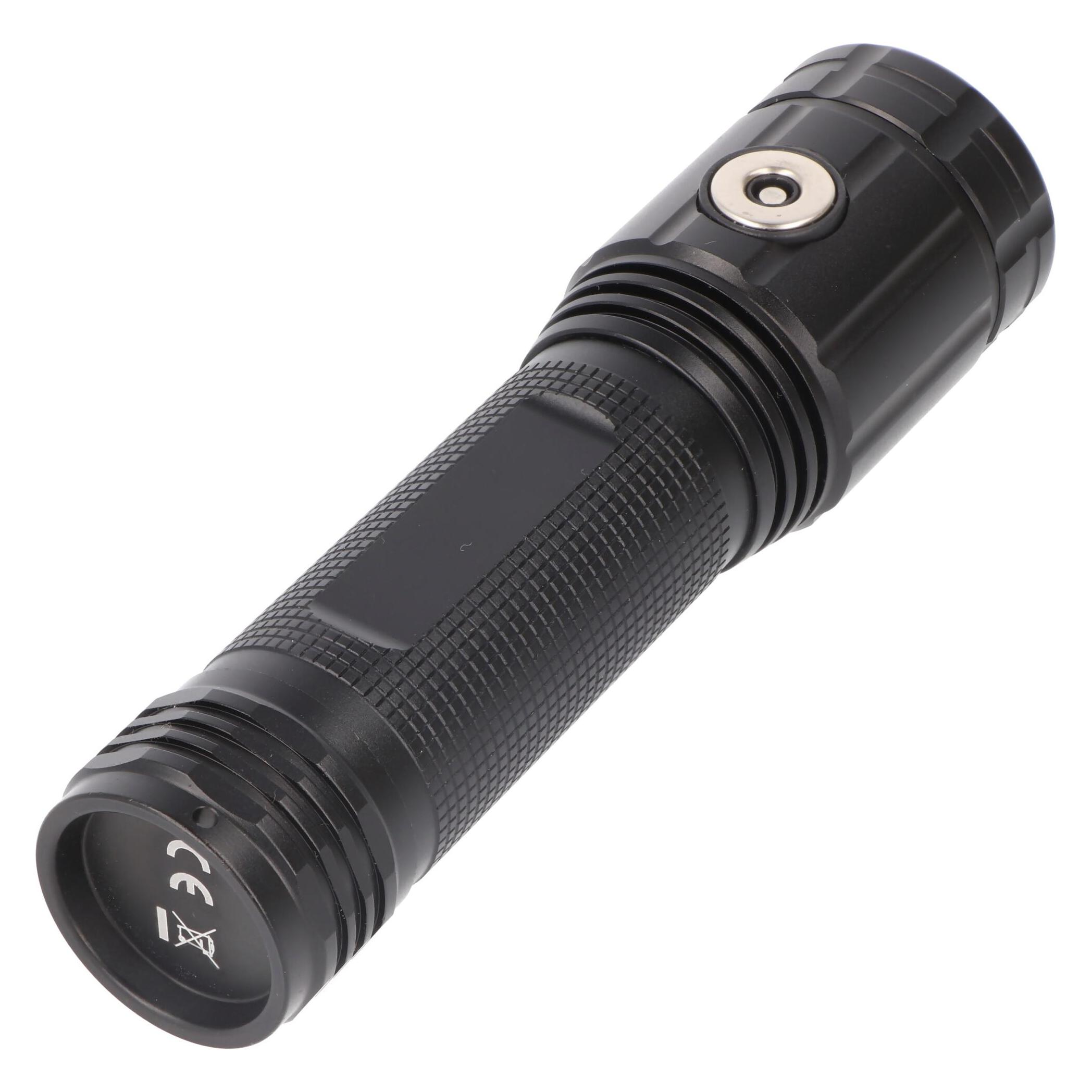 Magni Stak ST096 STURM Batteriebetriebene LED-Taschenlampe, Schwarz, 2000 Lumen, 20 W (14 cm, 2000 lm) (78546868)