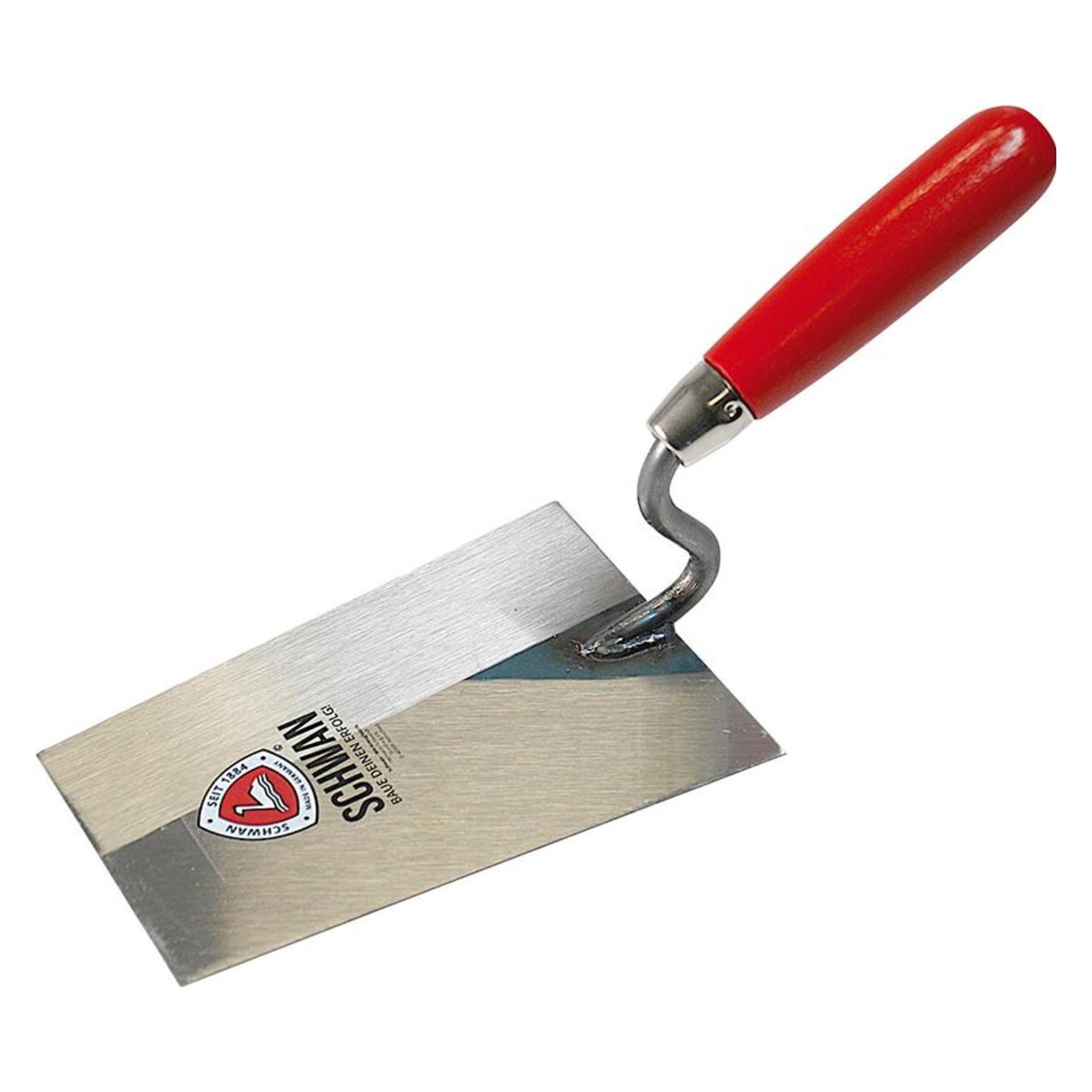 Schwan Tiroler Maurerkelle Länge 180 mm Breite 125 mm mit Buchenholzheft, S-Hals Stahl (12.50 cm) (111418)