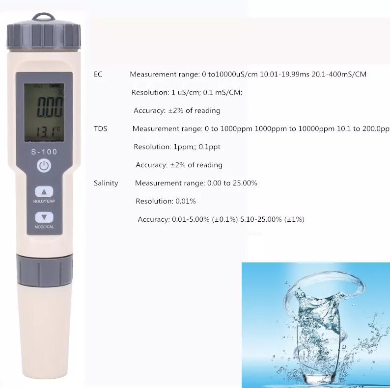 INF Messgerät für Wasser - misst Salz, TDS, EC, Temperatur