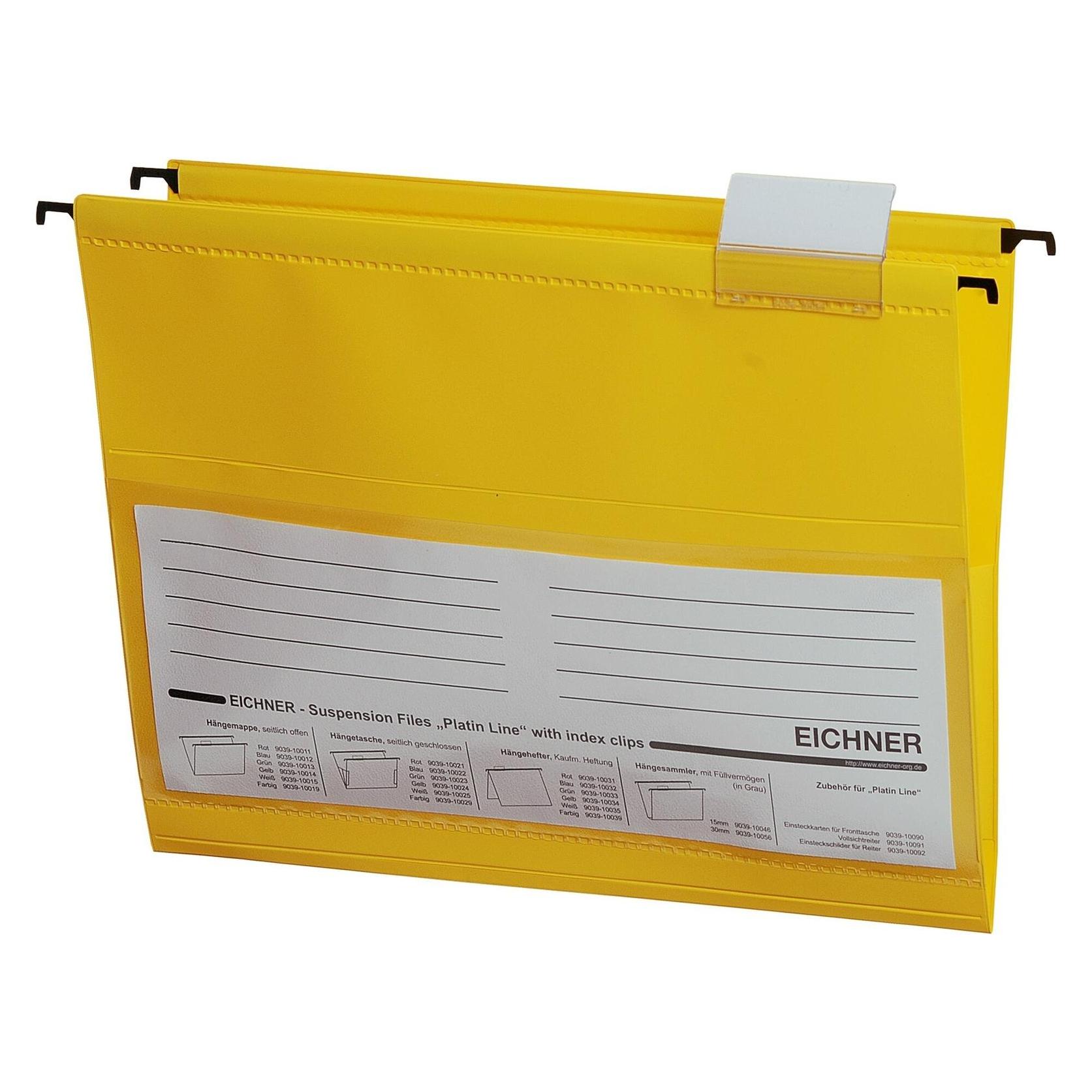 Eichner 10 Hängetaschen gelb (A4) (9039-10024)