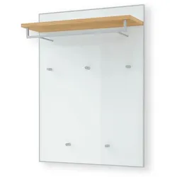 Voss Möbel Garderobenpaneel Gardone Glas Weiß