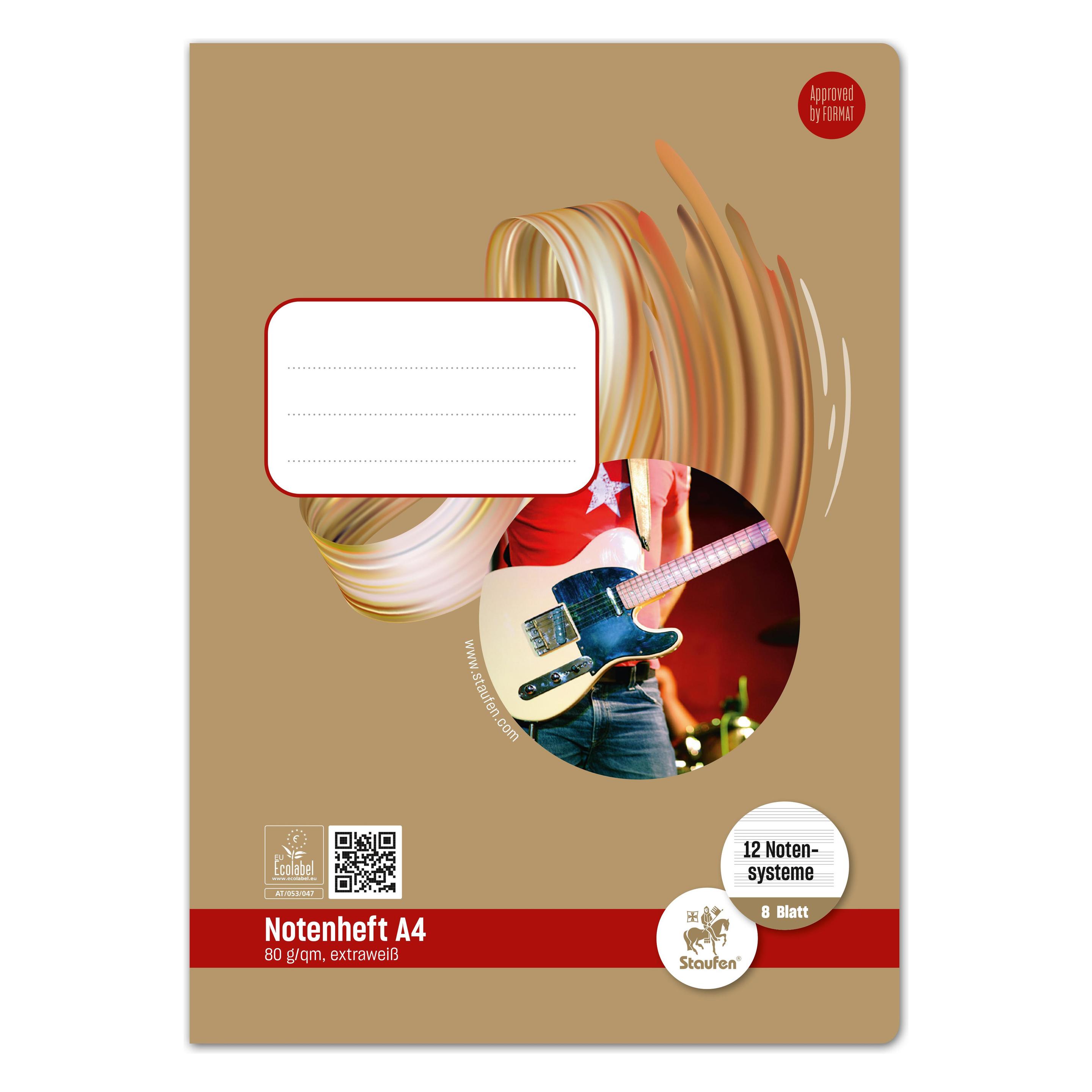 Ursus Notenheft (A4, Liniert, Weicher Einband) (40408012)