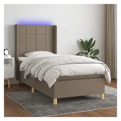 vidaXL, Boxspringbett, Faranina (Block mit Quadraten) (90 x 200 cm)