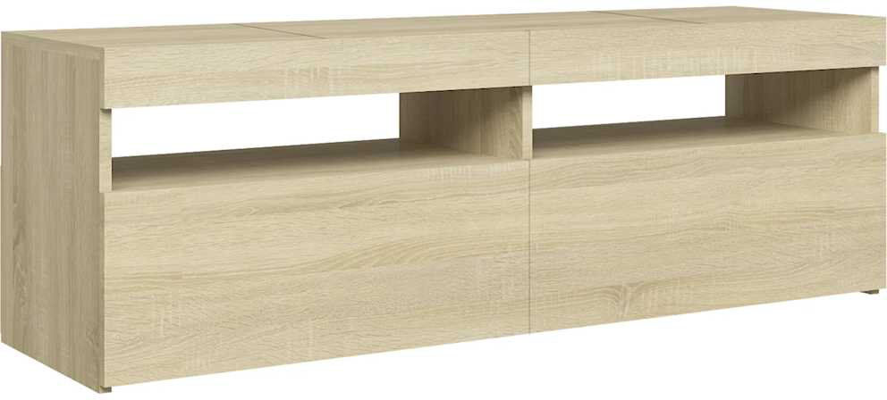 Ivy Bronx Stankiewicz TV Cabinet with LED Lights 120x35x40 cm Brown 55"