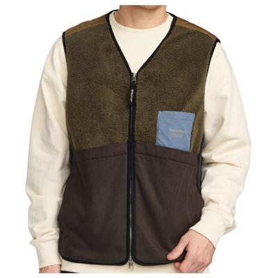 Revolution - Blocked Teddy Vest - Fleeceweste Gr M braun