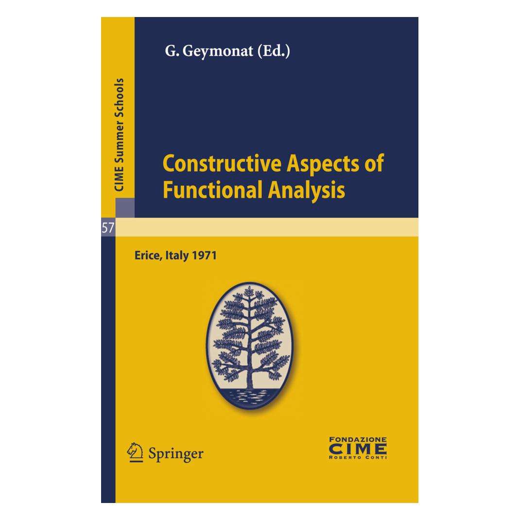 Springer Constructive Aspects of Functional Analysis (Englisch, Softcover, Giuseppe Geymonat) (55393377)