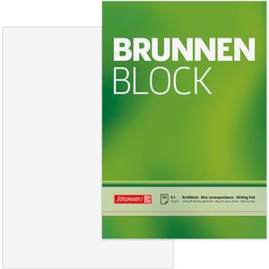 Brunnen Brunnen Briefblock 1052426 Der  Block, A5, 70g/qm, ungelocht, 50 Blatt, blanko