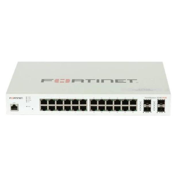Fortinet FortiSwitch 224E-POE Managed L2/L3 Gigabit Ethernet (10/100/1000) Weiss 1U Power over Ethernet (PoE) (24 Ports) (FS-224E-POE)