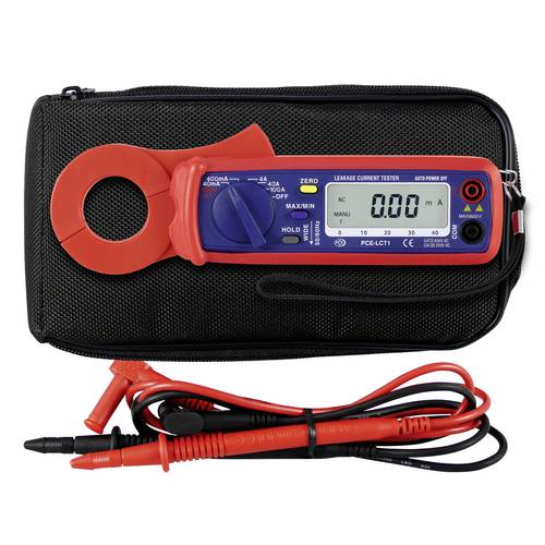 PCE Instruments Handmultimeter Stromzange |100A AC|CAT II 400V CAT III 300V |Zangendurchmesser 30mm |Durchgangsmessung