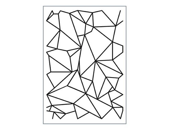 Vaessen Creative Love It Collection Graphic Lines Embossing Folder, Multi-Colour, Maat A6