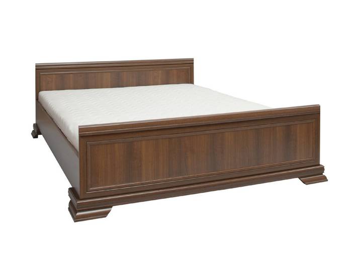 JVmoebel Bett Classic Comfort Walnut Bed Frame 172x212 cm Premium Design Sofort (Bett)