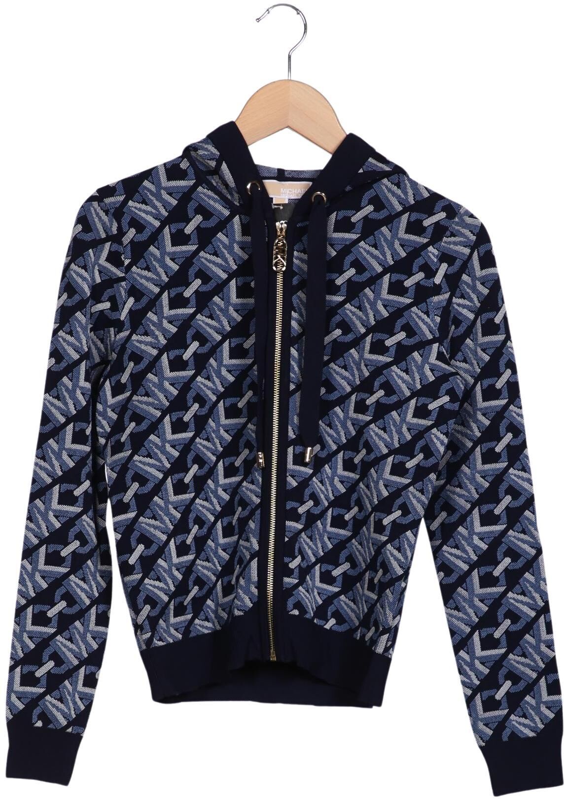Michael Michael Kors Damen Kapuzenpullover, Marineblau, Gr. XS, Viskose / Synthetik / Elasthan - Second Hand