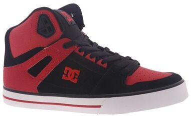 DC Pure High-Top WC (Men's) Athletic in Red/White/Black, Size 8.5 M, Leather
