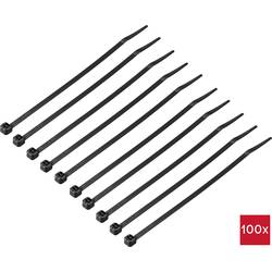TRU COMPONENTS TC-12533320 Kabelbinder 150 mm 3.6 mm Schwarz 100 St.
