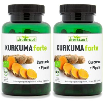 Kurkuma Forte Curcumin+Pip Bio 2x 2x160 St Kapseln