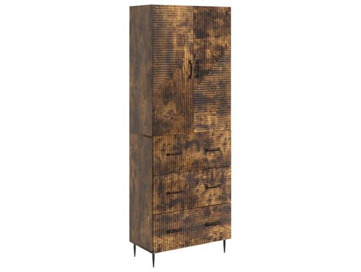 Heofavd Schrankset 2-TLG., Kommode & Wandschrank, Geräucherte Eiche