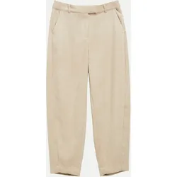 Barrel-Leg Cordhose Beige 44
