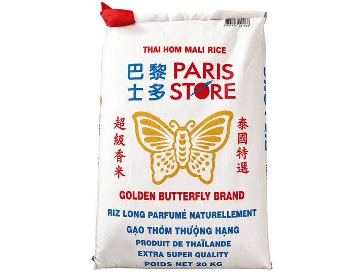Golden Butterfly Riz parfumé 20 kg 2026
