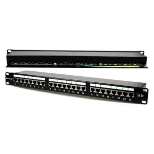 XtendLan Patch panel / 19" / 24 portů / stíněný / Cat5e (XL-PP19-24C5ES)