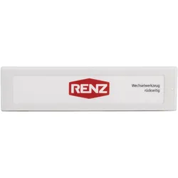 RSA2 Kunststoff Namensschild beleuchtet