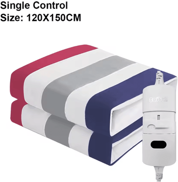 Uplift Curations Electric Blanket 220V Thicker Automatic Thermostat Electric Heating Blanket Body Warmer Thermal Mattress 47.2 59.1 Inches (stripe)