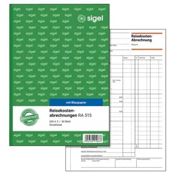 Sigel Formularbuch »Reisekostenabrechnung« RA515 weiß, 14.8x21 cm