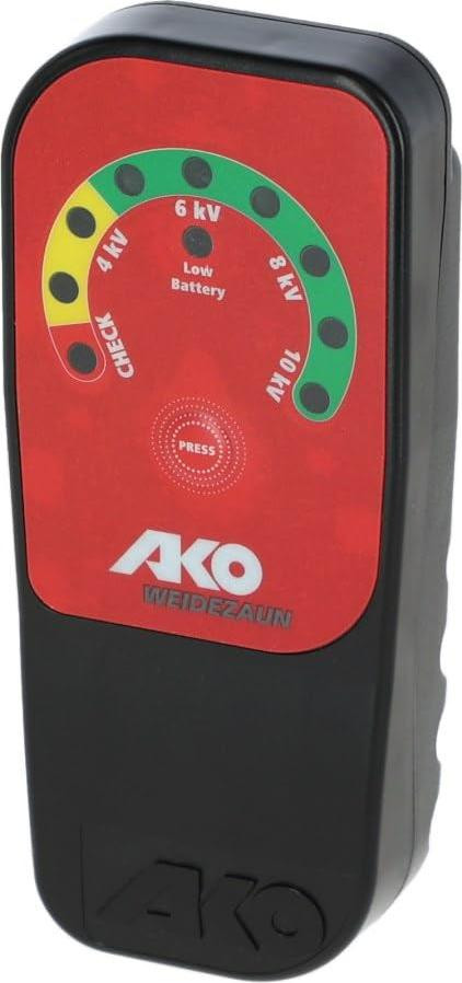 Kerbl AKO hekcontroleur met LED-display zwart/rood inclusief 9 volt batterij 442326