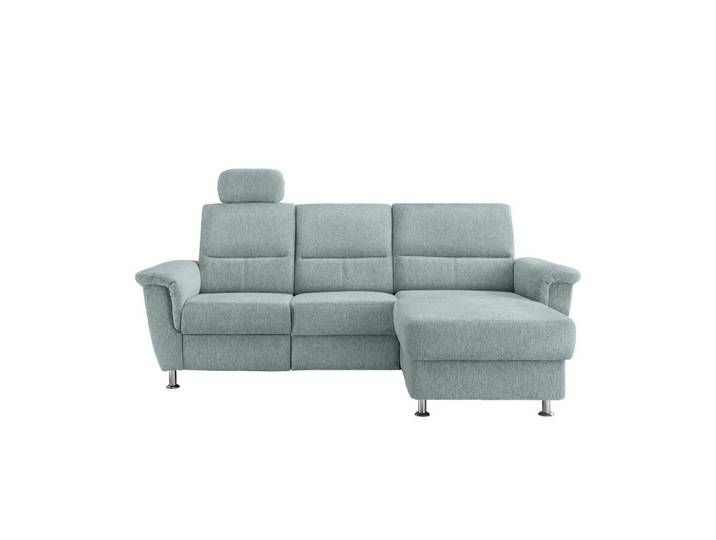 Livetastic Ecksofa, Blau, Metall, Uni, 4-Sitzer, L-Form, 231x165 cm, Rücken echt, USB-Anschluss, Herz-Waage-Funktion, USB-C-Anschluss, Wohnzimmer, Sofas & Couches, Wohnlandschaften, Ecksofas