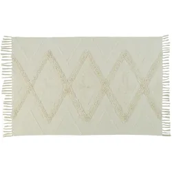 Scandic Living, Kinderteppich, Teppich, Cream, 120x180 cm, handgetuftete Baumwolle (180 x 120 cm)