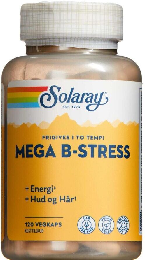 Solaray Mega B-stress Kosttilskud 120 stk