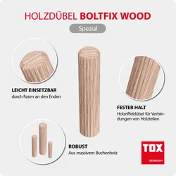 TOX-Dübel-Techn. Holzdübel Boltfix wood 8/40