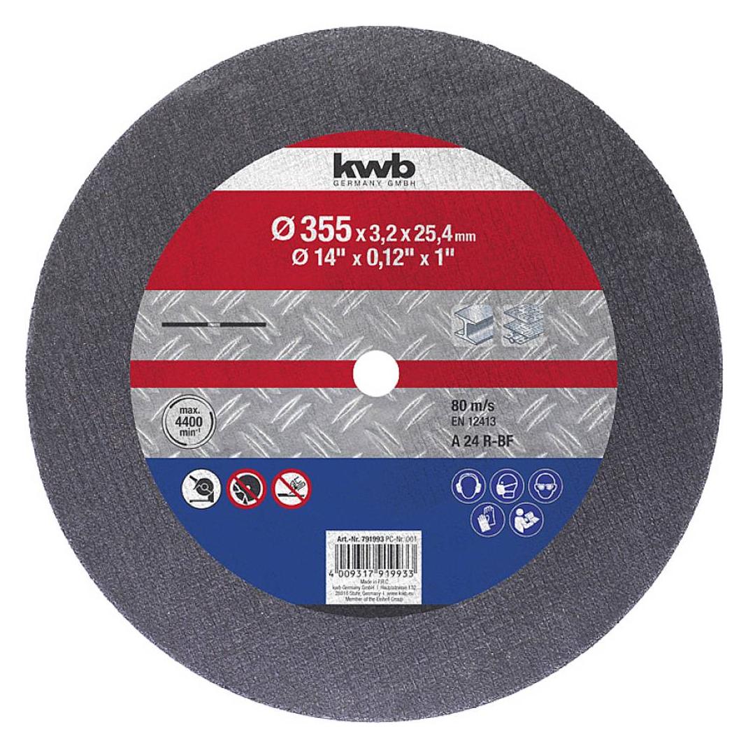 kwb 791993 Trennscheibe gerade 355 mm 1 St. Metall (791993)