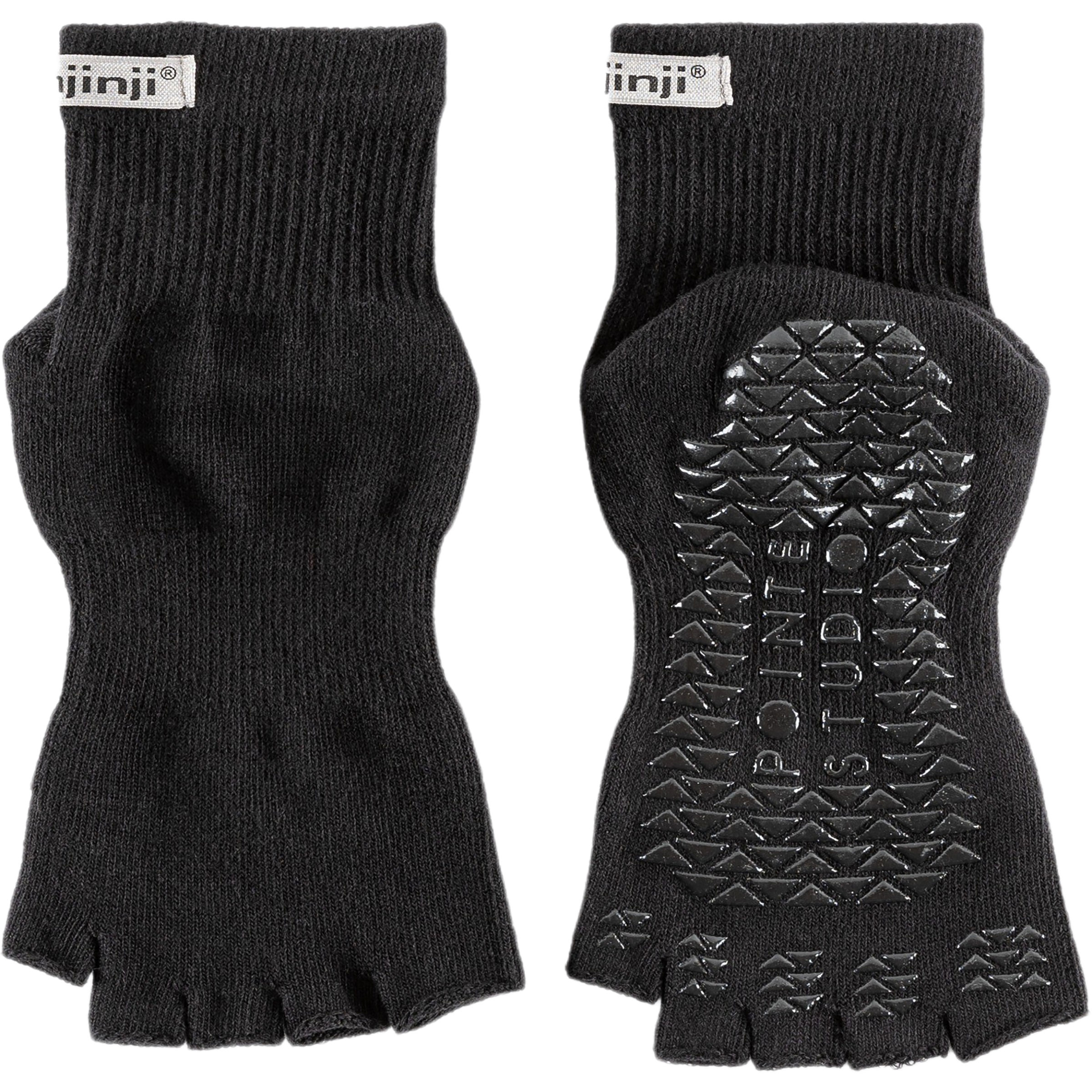 Injinji Grip Toeless Mini-Crew Freizeitsocken schwarz Größe 39 Yoga | Training & Fitness Elastisch