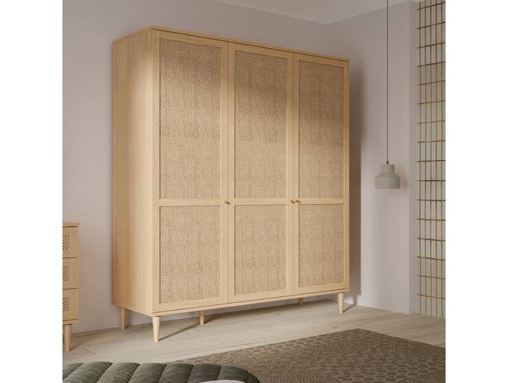 Armoire à portes battantes 165cm Marron