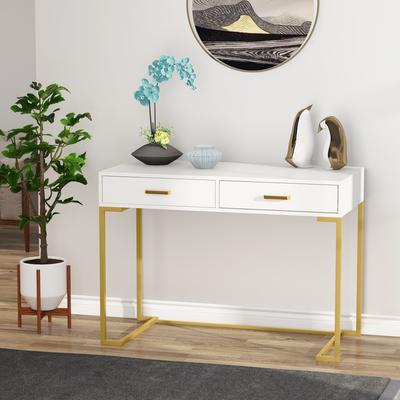 Tribesigns Desk with 2 Drawers, Simple Modern Style