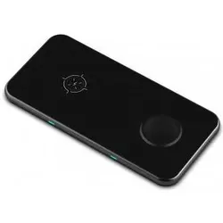 Swissten Wireless CHARGER 2in1 Schwarz, Wireless Charger, Schwarz