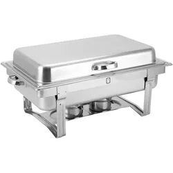 METRO Professional Chafing Dish SBD-100L, Edelstahl, GN 1/1, 9 L, mit Deckel