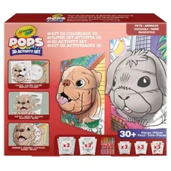 Crayola POPs 3D-Malbuch Mega-Set - Kleine Tiere