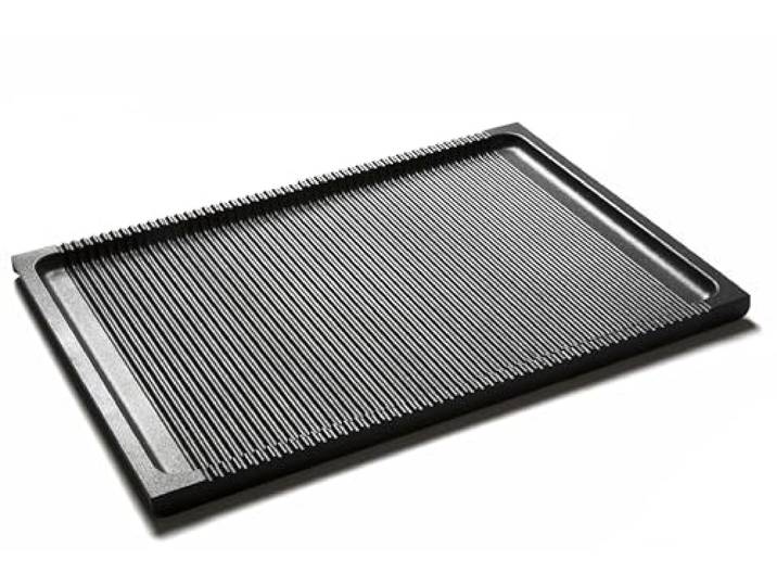 RISOLI' BBQ, Antihaft-Platte, 38 x 22 cm, Grillrost für Grill und Backofen, 6 mm dick, aus recyceltem Aluminium, hergestellt in Italien