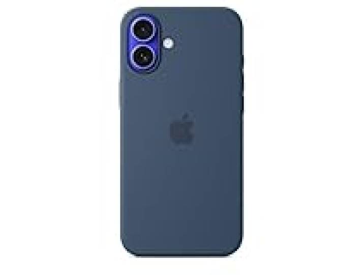 Apple Coque en Silicone avec MagSafe pour iPhone 16 Plus - Denim ​​​​​​​