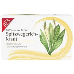 H&S Arzneitee Spitzwegerichkraut 20X1.5 g Filterbeutel