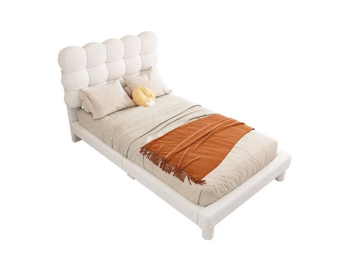 Odikalo Polsterbett Doppelbett Flachbett dreifach verstellbares Kopfteil 90/140*200cm