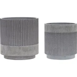 Ripple Blumentöpfe grau 2 St.