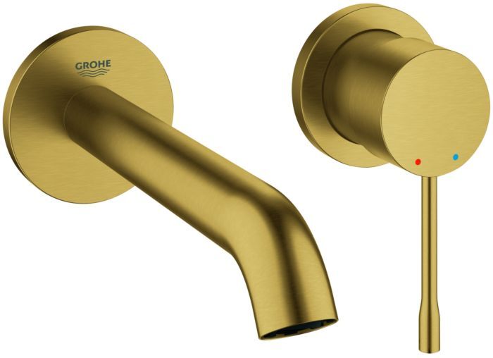 Grohe Essence Waschtisch Wandarmatur 19408GN1 cool sunrise gebürstet, Ausladung 183mm