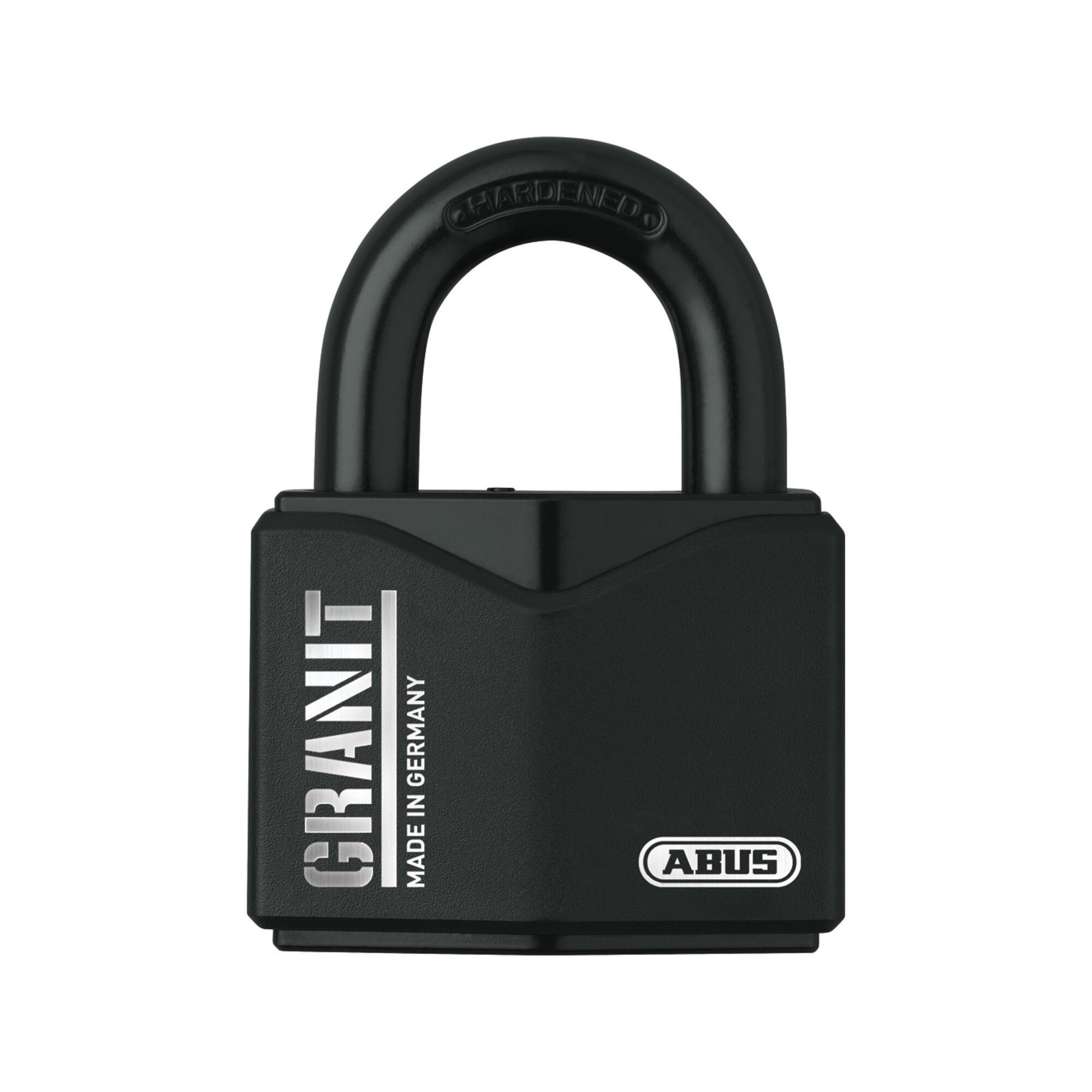ABUS 37/55 Vorhangschloss- 55 mm, Silber - mit gehärtetem Stahlbügel und Nano Protect Beschichtung, 842)